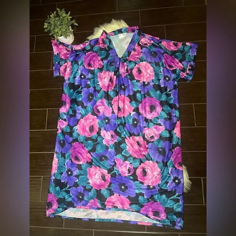 Collections Vintage floral house gown sz 1X/2X